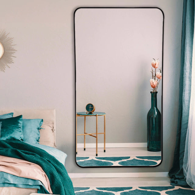 Elegant Rectangular Full-Length Mirror with Softly Curved Edges | 170 x 90 cm