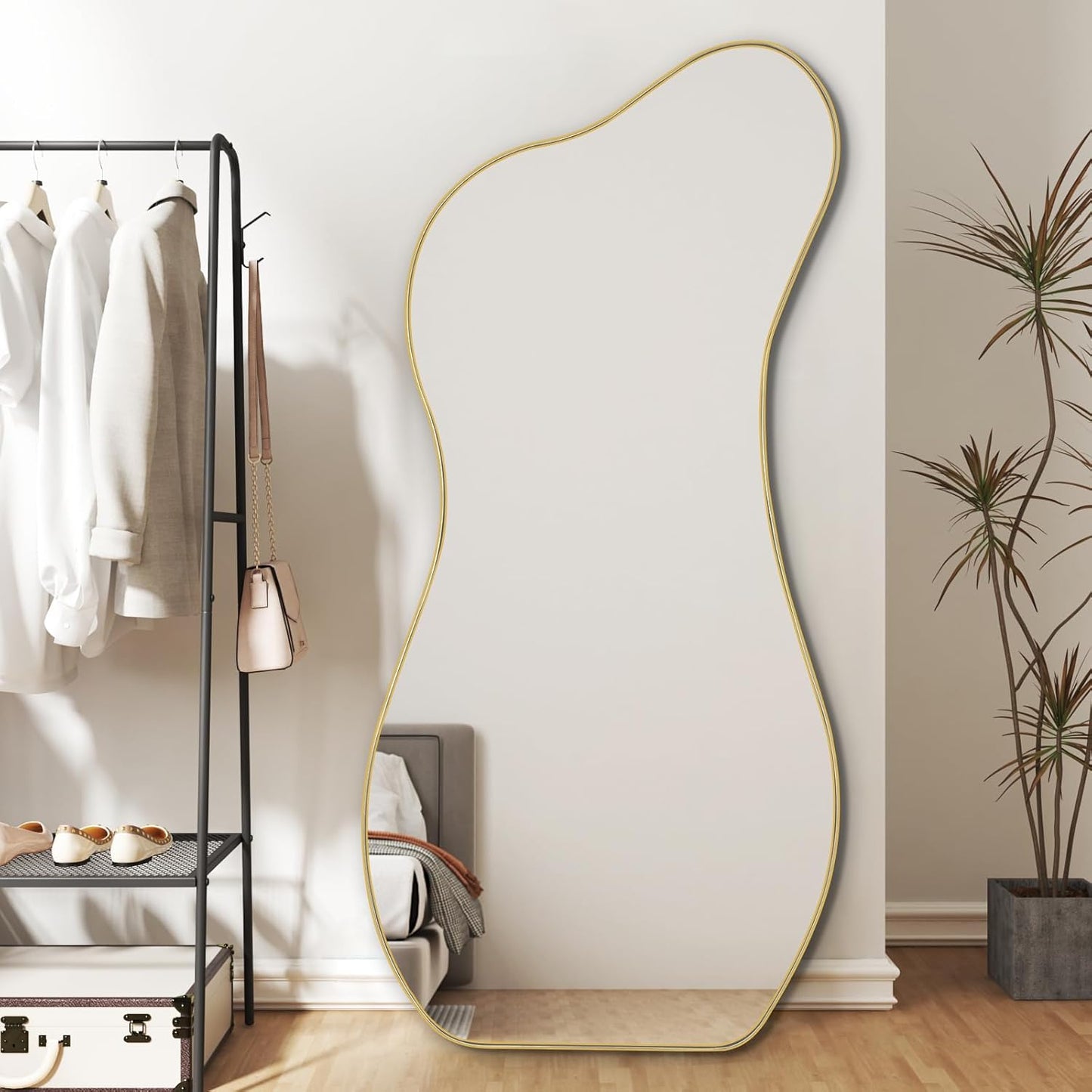 Elegant Curved Full-Length Mirror (170x70 cm) — Limited Time Offer!