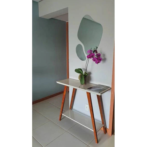 Stunning Futuristic Abstract Organic Mirrors – Elegant 2-Piece Set on Sale!