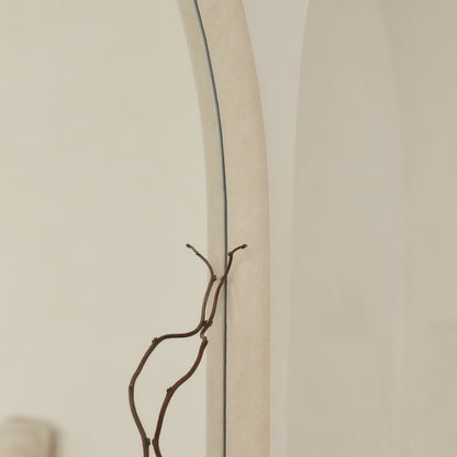Elis – Oversized Full-Height Curved Concrete Mirror, 190 cm x 100 cm