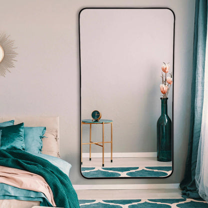 Elegant Rectangular Full-Length Mirror with Softly Curved Edges | 170 x 90 cm