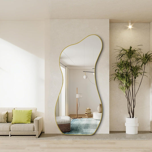 Elegant Curved Full-Length Mirror (170x70 cm) — Limited Time Offer!