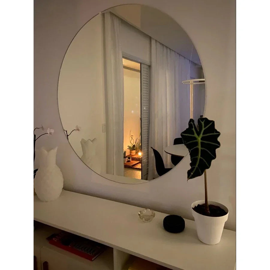 Stylish 90 cm Round Decorative Mirror – Limited Time Sale!