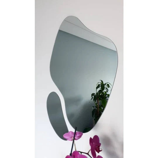 Stunning Futuristic Abstract Organic Mirrors – Elegant 2-Piece Set on Sale!