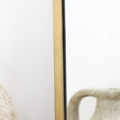 Stylish Gold-Framed Pinterest Mirror – 160 cm x 60 cm – Limited Time Sale!