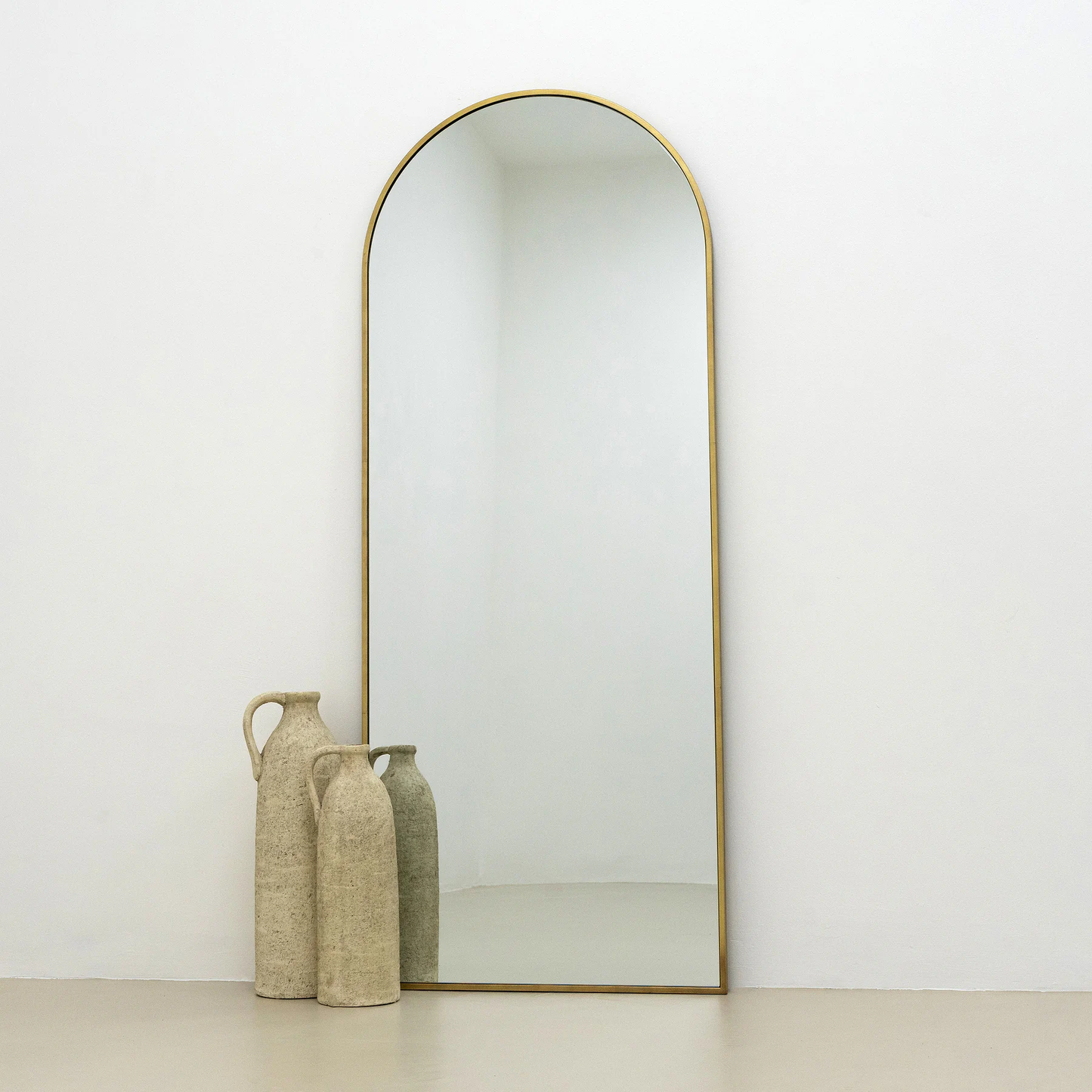 Stylish Gold-Framed Pinterest Mirror – 160 cm x 60 cm – Limited Time Sale!