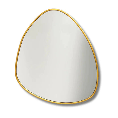 Clearance Sale: Organic Mirror with Sleek Aluminum Frame – 90 x 80 cm