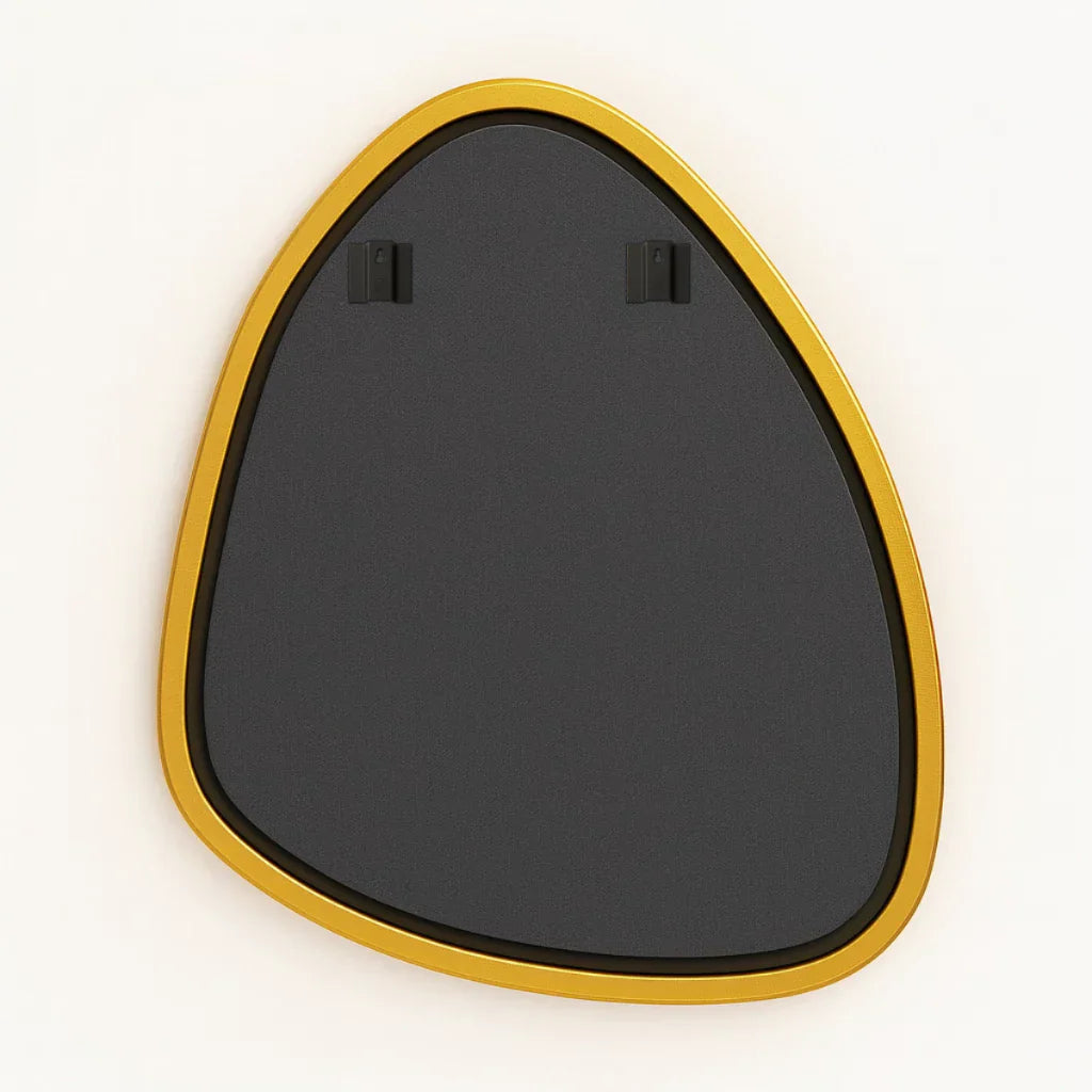 Clearance Sale: Organic Mirror with Sleek Aluminum Frame – 90 x 80 cm