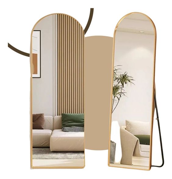 Elegant Gold-Framed Pinterest Mirror with Stand – Limited Time Offer!