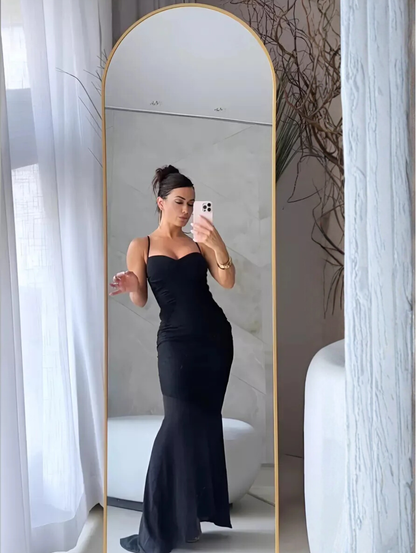 Elegant Gold-Framed Pinterest Mirror with Stand – Now on Sale!