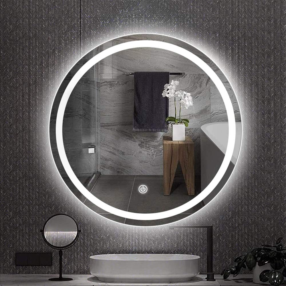Illuminate Your Space: Sleek Round LED Mirror with Touch Control – Limited Time Offer!