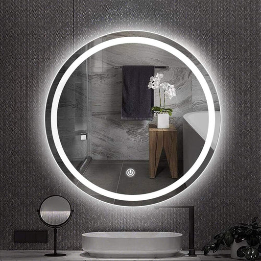 Illuminate Your Space: Sleek Round LED Mirror with Touch Control – Limited Time Offer!