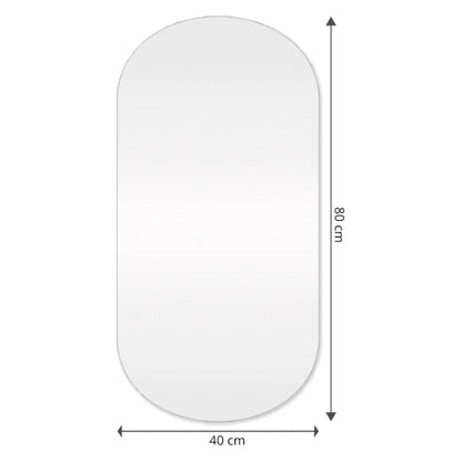 Exclusive Slim LED Round Mirror - 80x40cm Edition