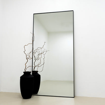 Xavril Extra Large Metal Full-Length Mirror – Sleek Black Design, 200 cm x 100 cm